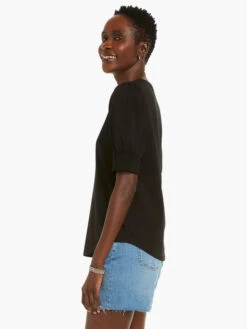 NZT Elbow Sleeve Split Neck Tee -Brave Sales Store NZTM232030BLXPRODUCT 02