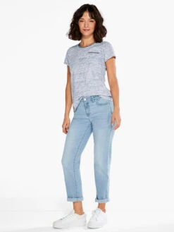 NZT Crew Neck Short Sleeve Stripe Tee BLUE MULTI 7 NZT Crew Neck Short Sleeve Stripe Tee BLUE MULTI -Brave Sales Store NZTS231027BLTPRODUCT 04