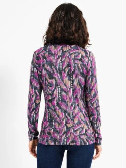 NZT Sweet Dreams Long Sleeve Printed Vines Tee PINK MULTI -Brave Sales Store NZTW232054PKMPRODUCT 03