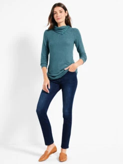 NZT Sweet Dreams Snap Neck Tee TRUE OCEAN -Brave Sales Store NZTW232069TROPRODUCT 04