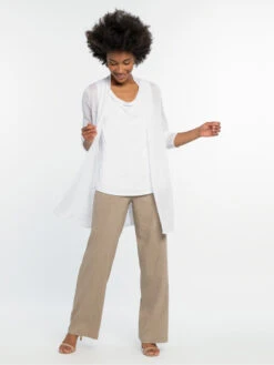 Lightweight Long Back Of The Chair Cardigan PAPER WHITE -Brave Sales Store S201191PWHPRODUCT 04
