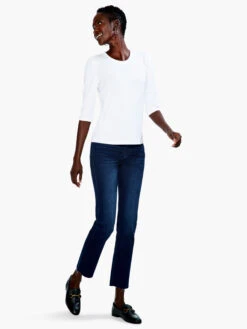 Drapey Rib Puff Sleeve Tee PAPER WHITE -Brave Sales Store S231009PWHPRODUCT 04