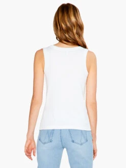 Rib Knit Scoop Tank PAPER WHITE -Brave Sales Store S231051PWHPRODUCT 03