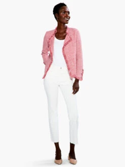 Fringe Mix Knit Jacket DUSTY CEDAR -Brave Sales Store S231133DUCPRODUCT 04