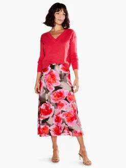 Rosy Outlook Slip Skirt PINK MULTI -Brave Sales Store S231139PDPPRODUCT 04