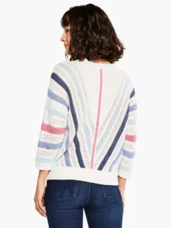 Crochet Angles Sweater BLUE MULTI -Brave Sales Store S231143BLTPRODUCT 03