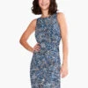 Water Drops Dress BLUE MULTI