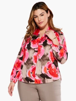 Rosy Outlook Top PINK MULTI