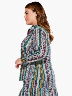 Flower Field Crinkle Shirt PINK MULTI -Brave Sales Store S231614WPKMPRODUCT 02