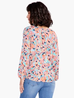 Punchy Petals Top ORANGE MULTI -Brave Sales Store S231620ORMPRODUCT 03