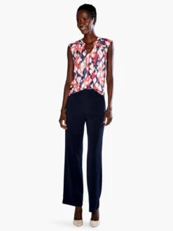 Floral Ikat Live In Tank BLUE MULTI 7 Floral Ikat Live In Tank BLUE MULTI -Brave Sales Store S231624BLTPRODUCT 04