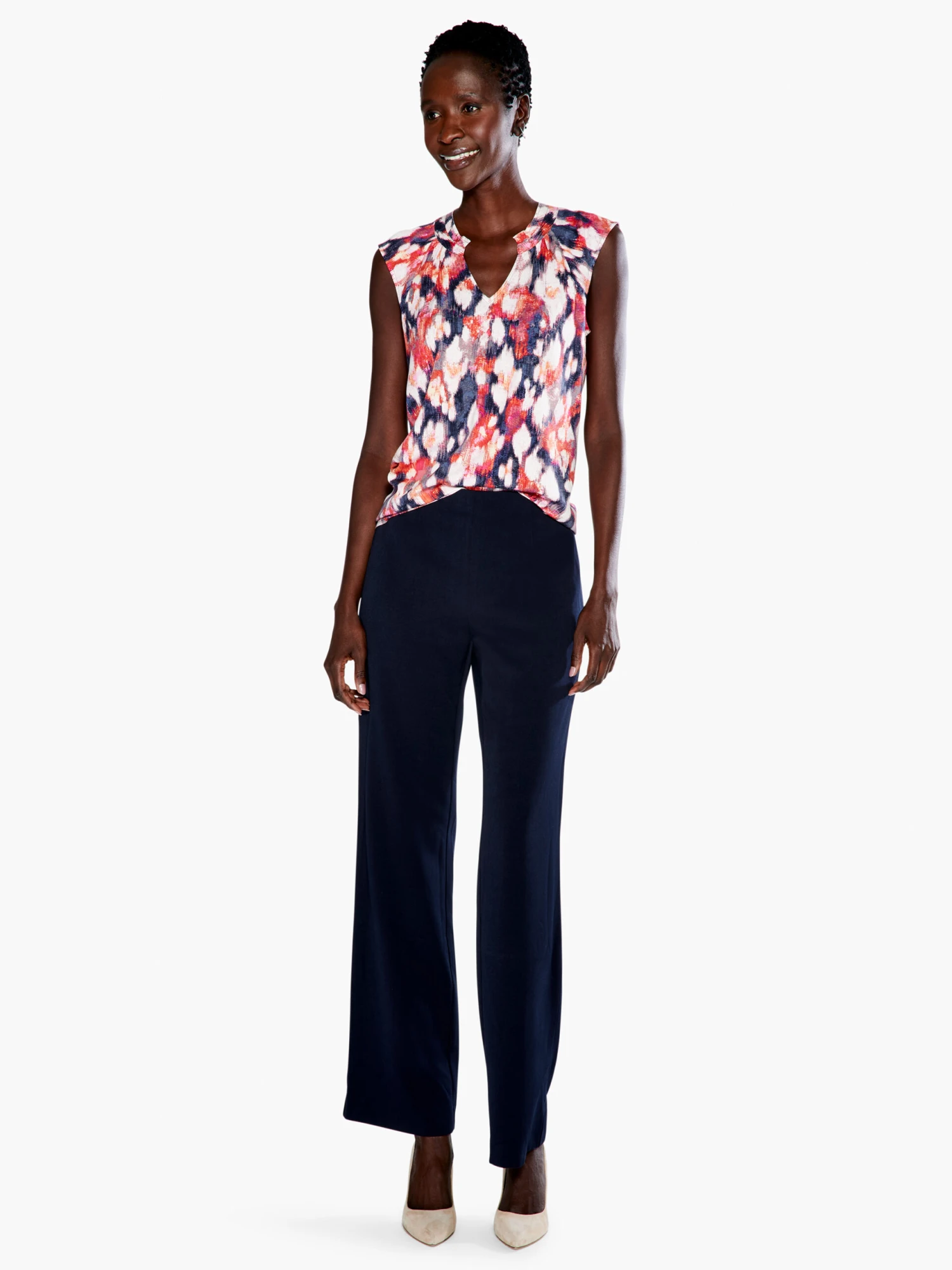 Floral Ikat Live In Tank BLUE MULTI 4 Floral Ikat Live In Tank BLUE MULTI - Image 4