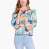Citrus Grove Puff Sleeve Top BLUE MULTI