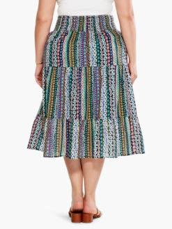 Flower Field Skirt PINK MULTI -Brave Sales Store S231700WPKMPRODUCT 03