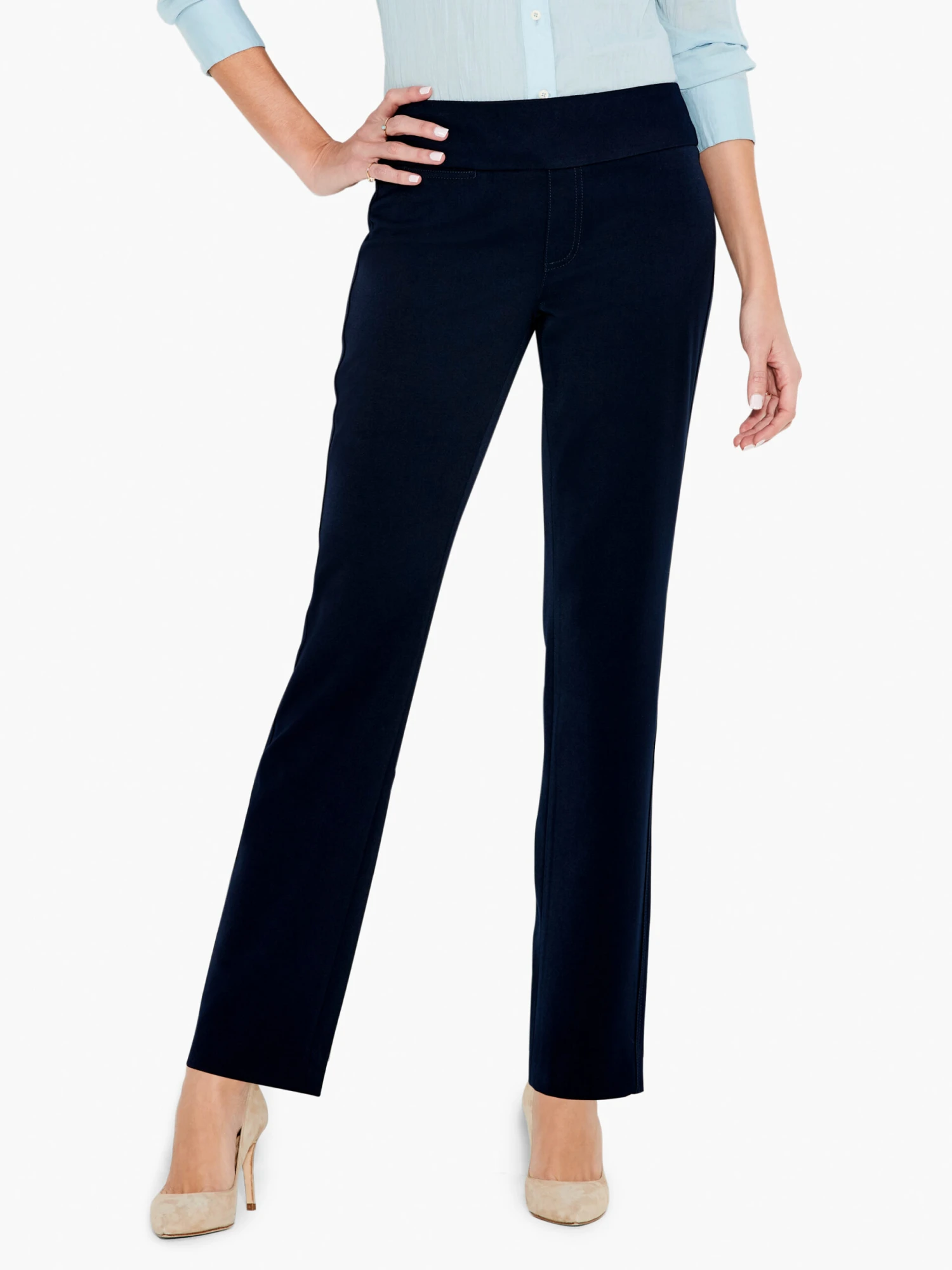 Work It Straight-Leg Trouser DARK INDIGO 1 Work It Straight-Leg Trouser DARK INDIGO