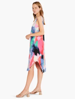 Abstract Art Dress PINK MULTI -Brave Sales Store S231910PKMPRODUCT 02