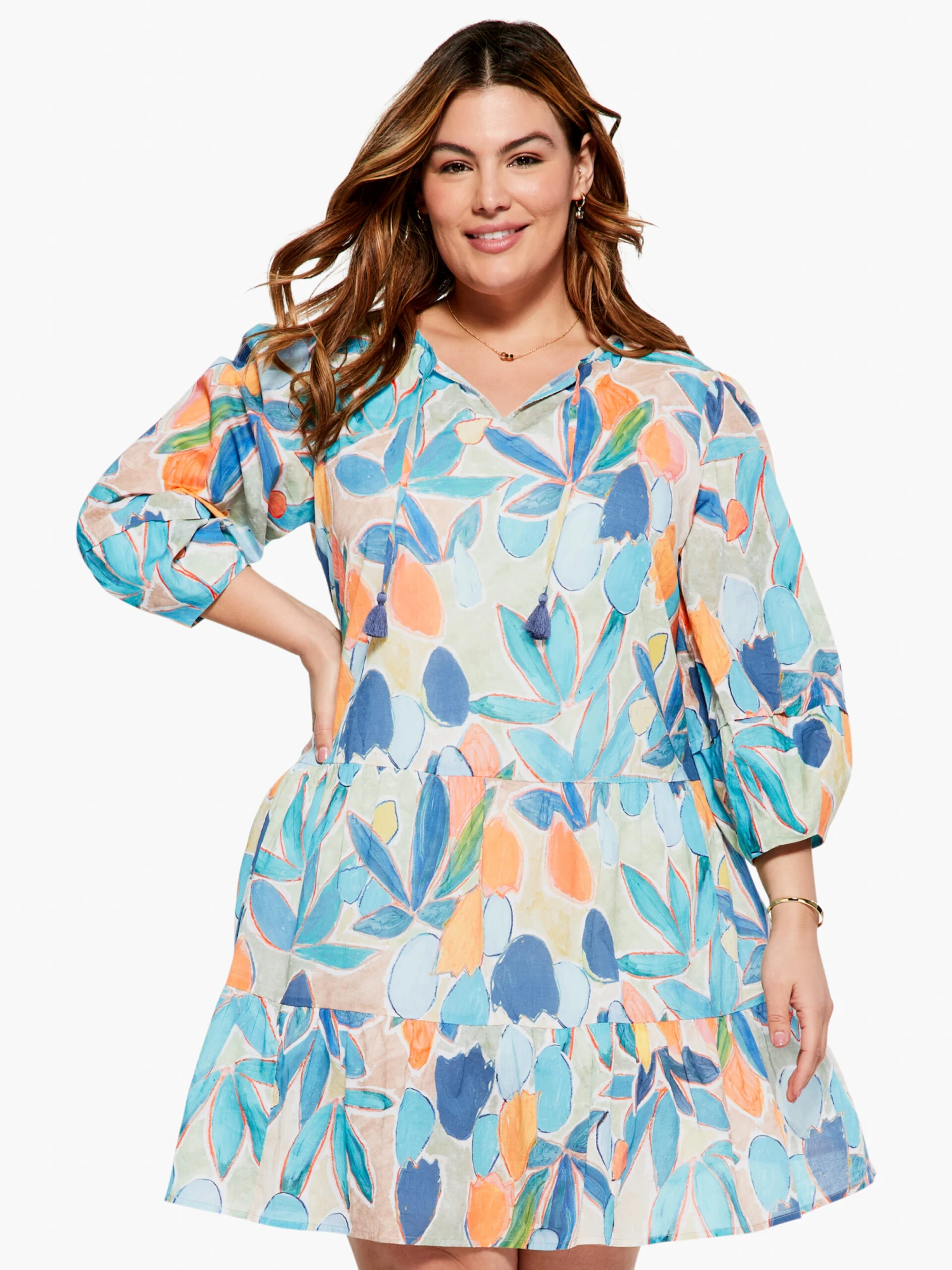 Citrus Grove Dress BLUE MULTI 1 Citrus Grove Dress BLUE MULTI