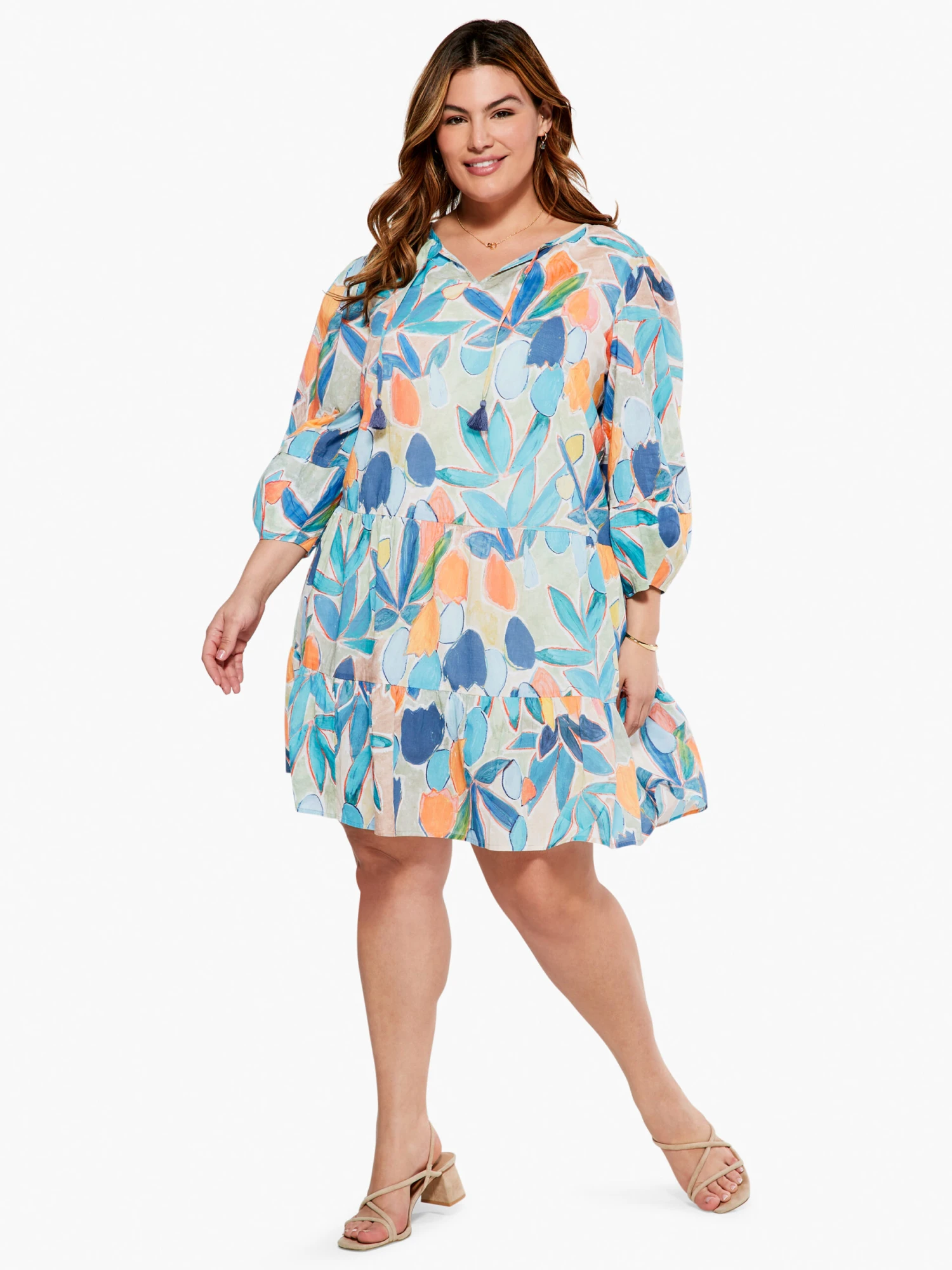Citrus Grove Dress BLUE MULTI 4 Citrus Grove Dress BLUE MULTI - Image 4