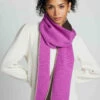Blanket Stitch Scarf VIVID MAGENTA
