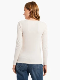 Perfect Knit Rib Long Sleeve V Neck SHELL -Brave Sales Store W231032SHLPRODUCT 03