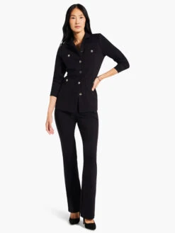 Ponte Knit Jacket BLACK ONYX -Brave Sales Store W231076BLXPRODUCT 04