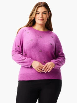 Hidden Gems Sweater VIVID MAGENTA