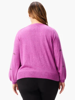 Hidden Gems Sweater VIVID MAGENTA -Brave Sales Store W231110WVMGPRODUCT 03