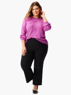 Hidden Gems Sweater VIVID MAGENTA -Brave Sales Store W231110WVMGPRODUCT 04