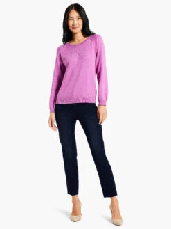 Here And There Sweater VIVID MAGENTA -Brave Sales Store W231151VMGPRODUCT 04