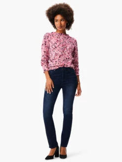 Blurred Geo Print Sweater PINK MULTI -Brave Sales Store W231182RPKMPRODUCT 04