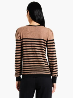 Striped Femme Sleeve Sweater -Brave Sales Store W231198BLMPRODUCT 03