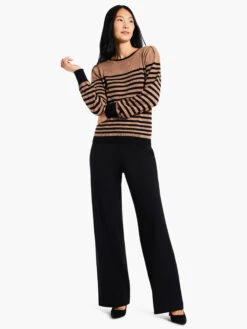Striped Femme Sleeve Sweater -Brave Sales Store W231198BLMPRODUCT 04