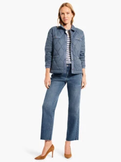 Striped Femme Sleeve Sweater BLUE MULTI -Brave Sales Store W231198BLTPRODUCT 04