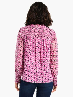 Vivid Dot Top PINK MULTI -Brave Sales Store W231606PKMPRODUCT 03